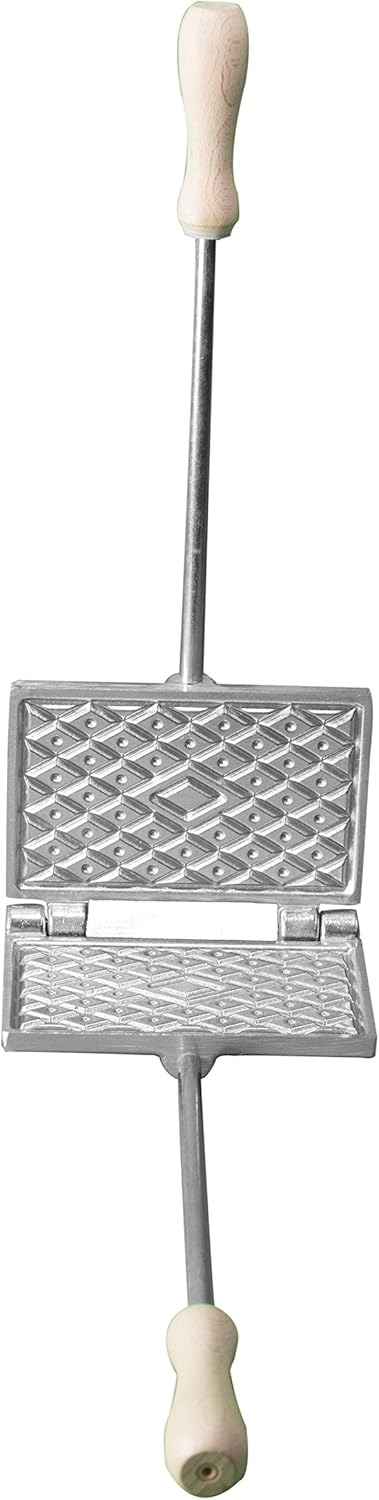 CBE Elettrodomestici 1010100AL Ferratelle Stampo Rettangolare, Alluminio