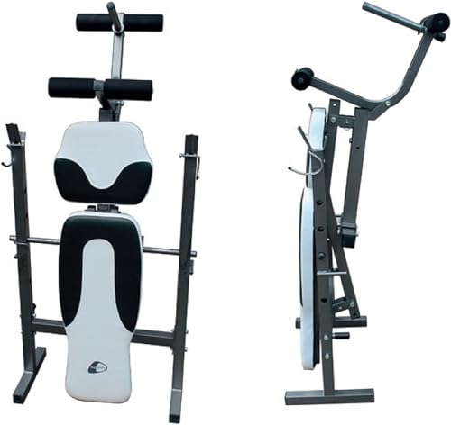 Getfit Force Bench 560 Panca multifunzione multistazione regolabile con appoggio bilanciere schienale richiudibile, Stazione Leg Curl e Leg Extensor : Amazon.it: Sport e tempo libero