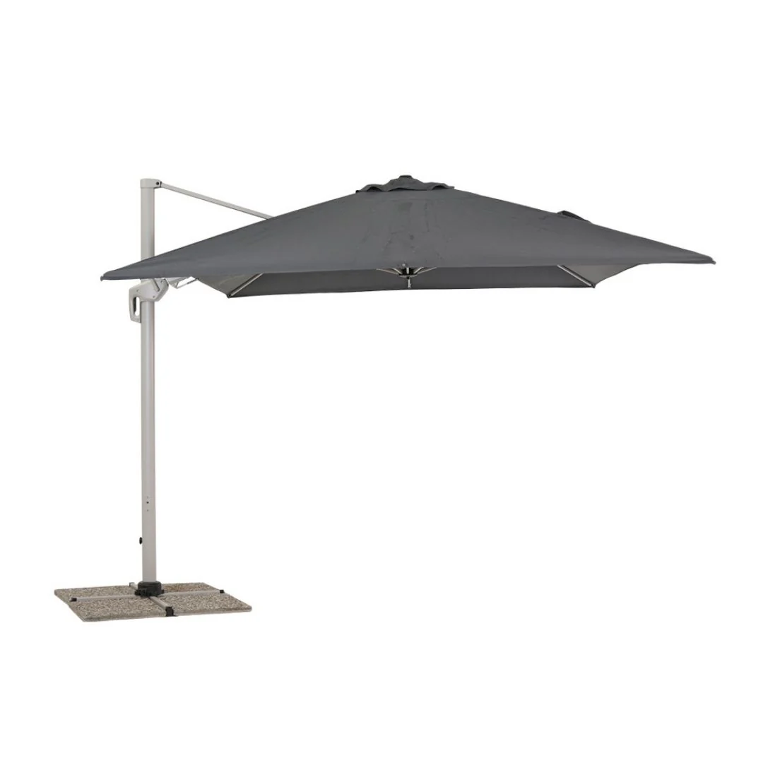 Ostuni Ombrellone a Braccio Laterale 3x4 m Colore Grigio