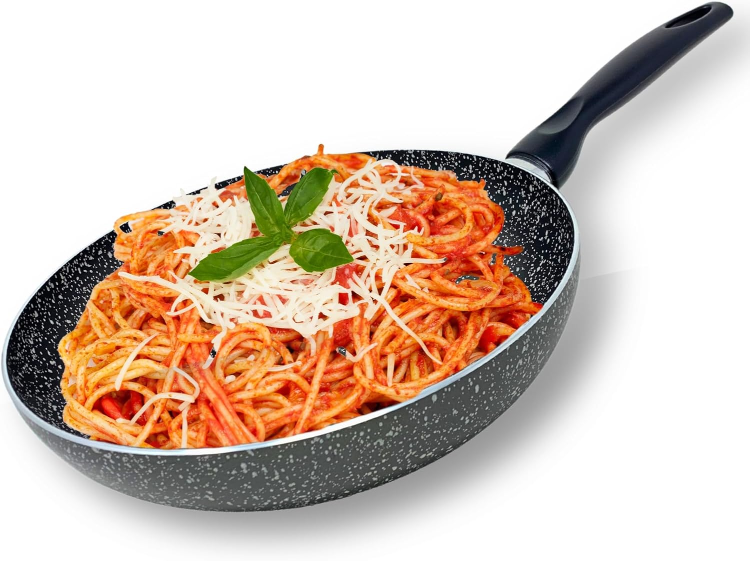 NAMAI - Non-Stick Stone Grill Pan, 36 cm x 24 cm, Die-Cast Aluminium, Dishwasher-Safe, Foldable Handle, Made in Italy