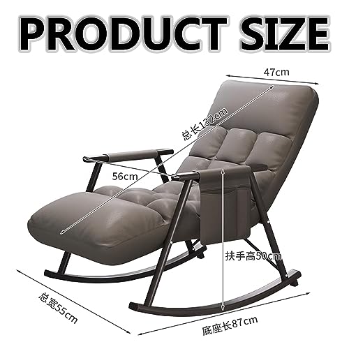 Balcone sedia a dondolo con imbottito,poltrone da giardino esterno,comfort moderno camera da letto sedia a dondolo,interno sedia a dondolo con tasche laterali,altezza dello schienale regolabile. : Amazon.it: Giardino e giardinaggio