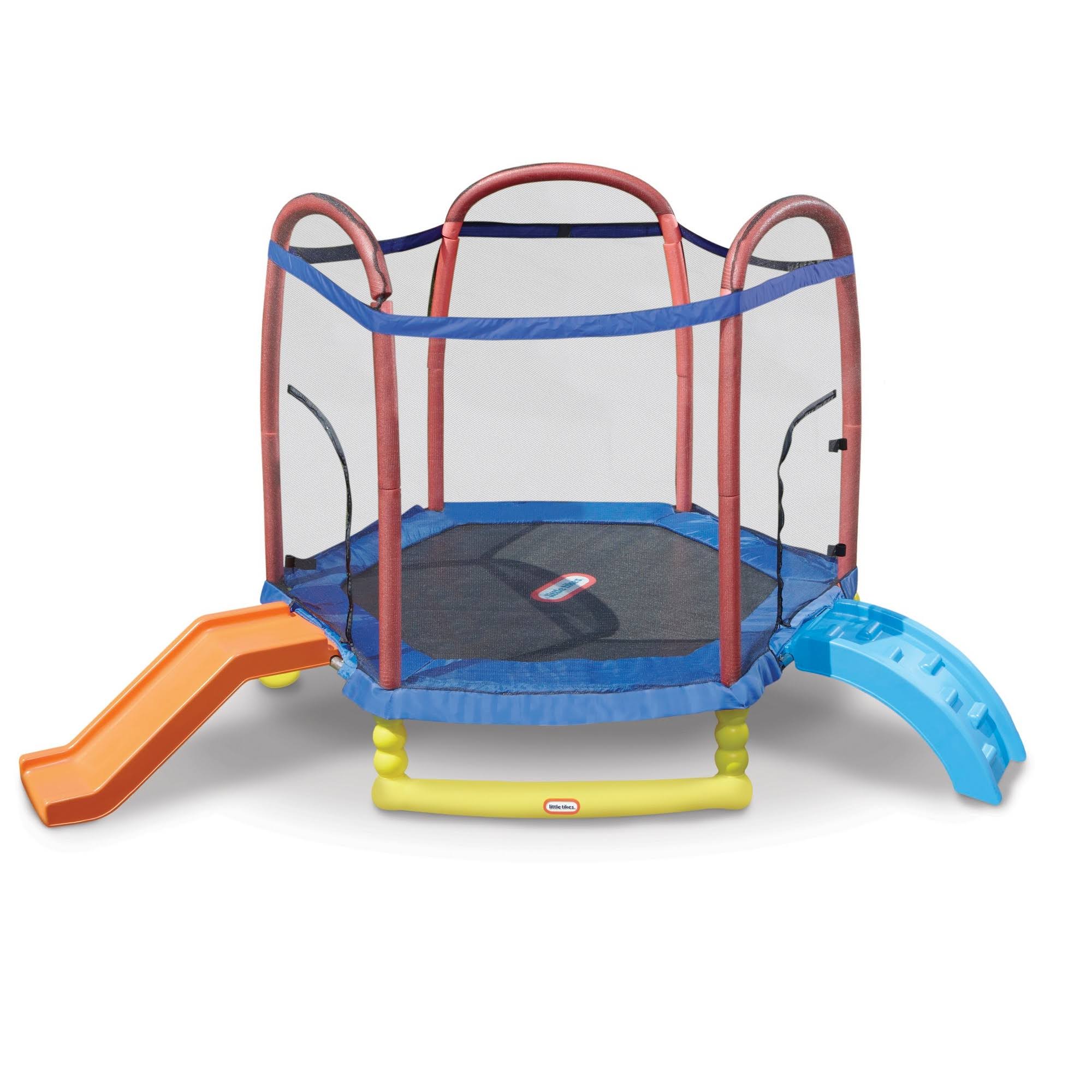 Little Tikes 7 & Climb & Slide Trampolino con recinzione