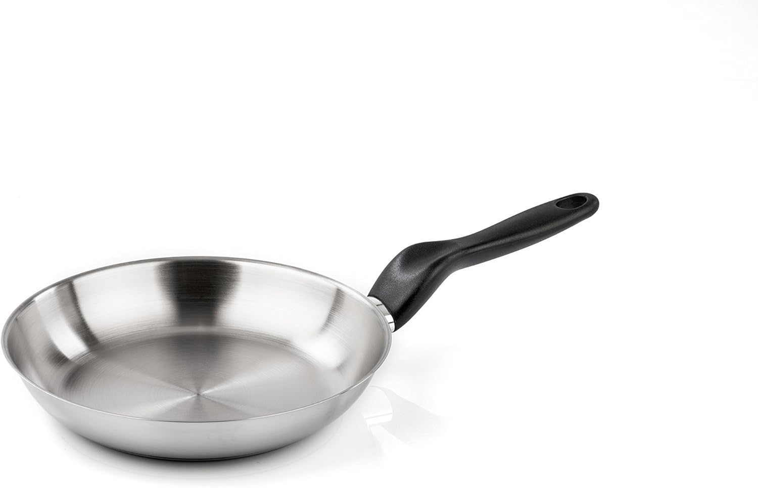 Barazzoni Le Inoxidabili Frying Pan ø20 cm in 18/10 Stainless Steel, Silver, 20 cm