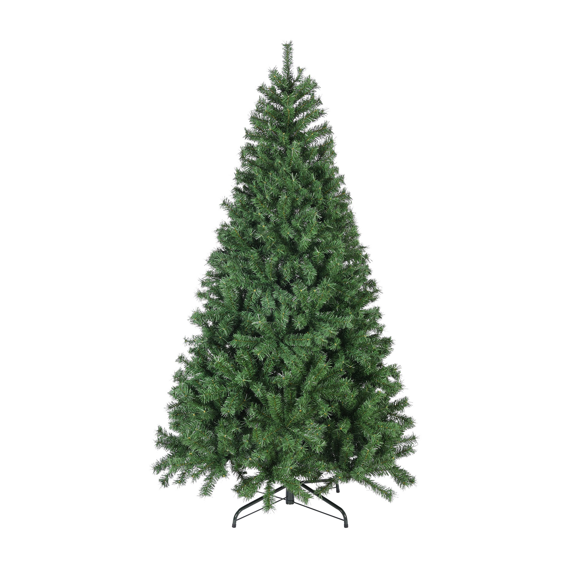 Rebecca Mobili Albero Di Natale 240, Albero Alto Verde, 1300 Rami, Pvc, Verde, Folto, Realistico, Decorazione Vetrine Bar, Casa - Misure: 240 x 135 x 135 cm (HxLxP) - Art. RE6768