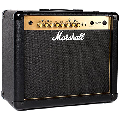 Marshall Mg30Gfx Amplificatore Combo per Chitarra Con FX Incorporati, Amplificatore per Esercizi Adatto per Chitarra Elettrica, Nero e Oro : Strumenti Musicali