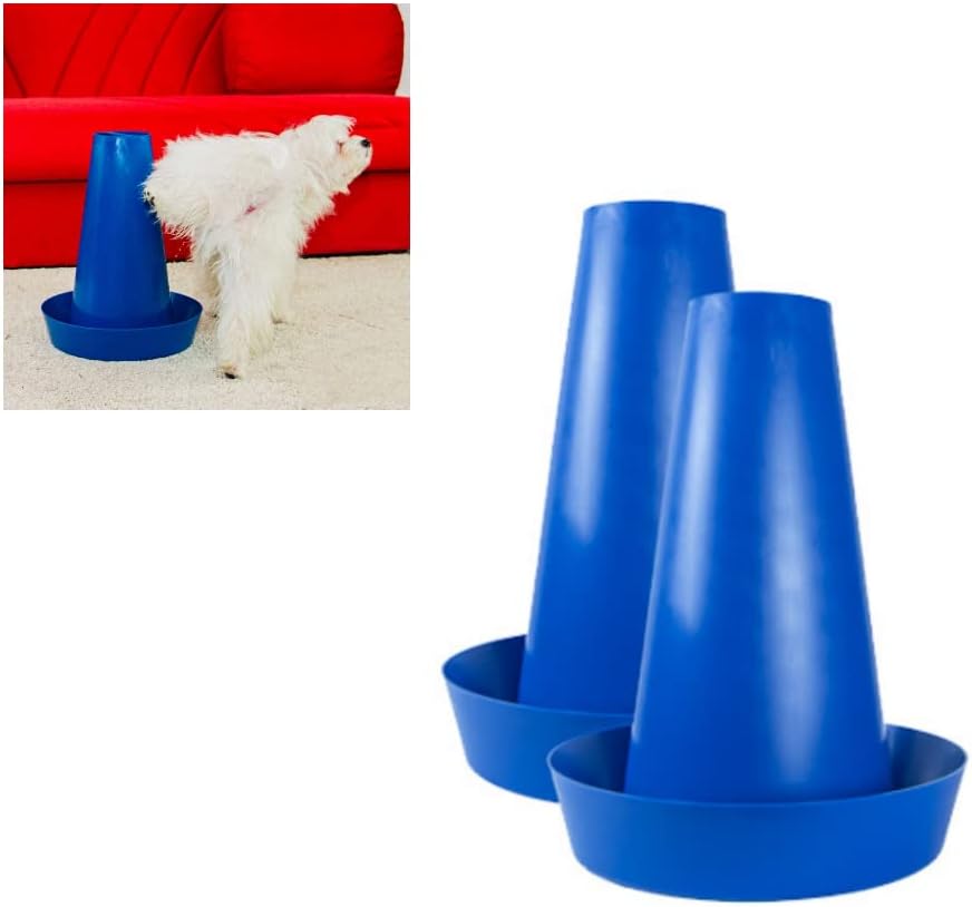 PIPPI Cono Cani WC Cani Vasino Cani Toilette Cani Lettiera Cani Traversine Cani Tappetini Cani Colonna Cani Orinatoio Cani Pisciatoio Cani Maschi Accessori Nuova Generazione Blu da 2