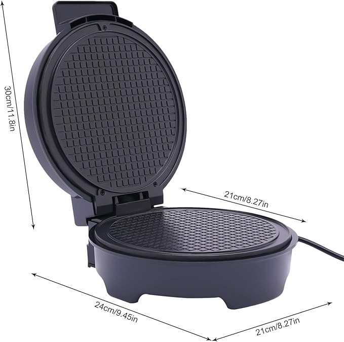 POTYYH Piastra per waffle e coni elettrici, 1200 W, con rivestimento antiaderente, temperatura regolabile, per la produzione di sacchetti gelati e sacchetti per cialde