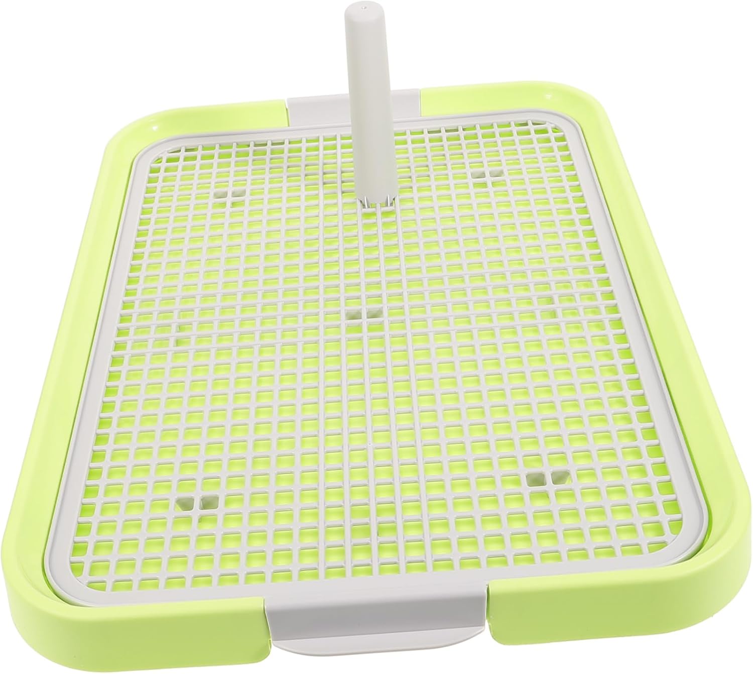 GRIRIW Toiletto per Cuccioli Vassoio Lettiera Antiscivolo per Cani di Piccola e Media Taglia Facile da Pulire Design Rete per Addestramento Indoor