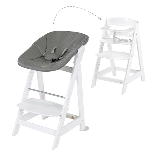 roba seggiolone, Born Up Click   Set completo 2 in 1 con accessorio   per bambini dai 0 mesi   colore bianco grigio : Prima infanzia