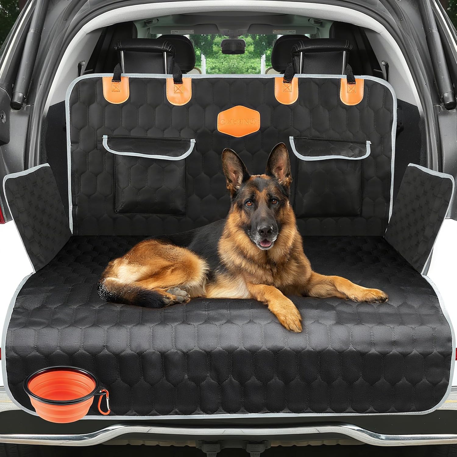 OneAmg Coprisedile Auto per Cani: Copri Sedile Auto per Cani 100% Impermeabile,Telo Auto per Cani di Modalità Amaca/Panca/Tronco/Co-pilota, Viaggiare Protezione Accessori per Telo Macchina Cane