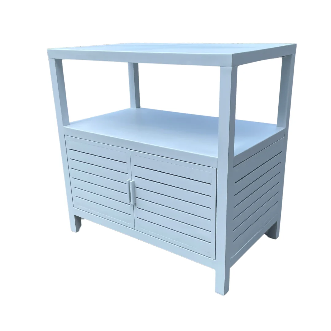 Armadietto da balcone alluminio 90x90cm Bianco