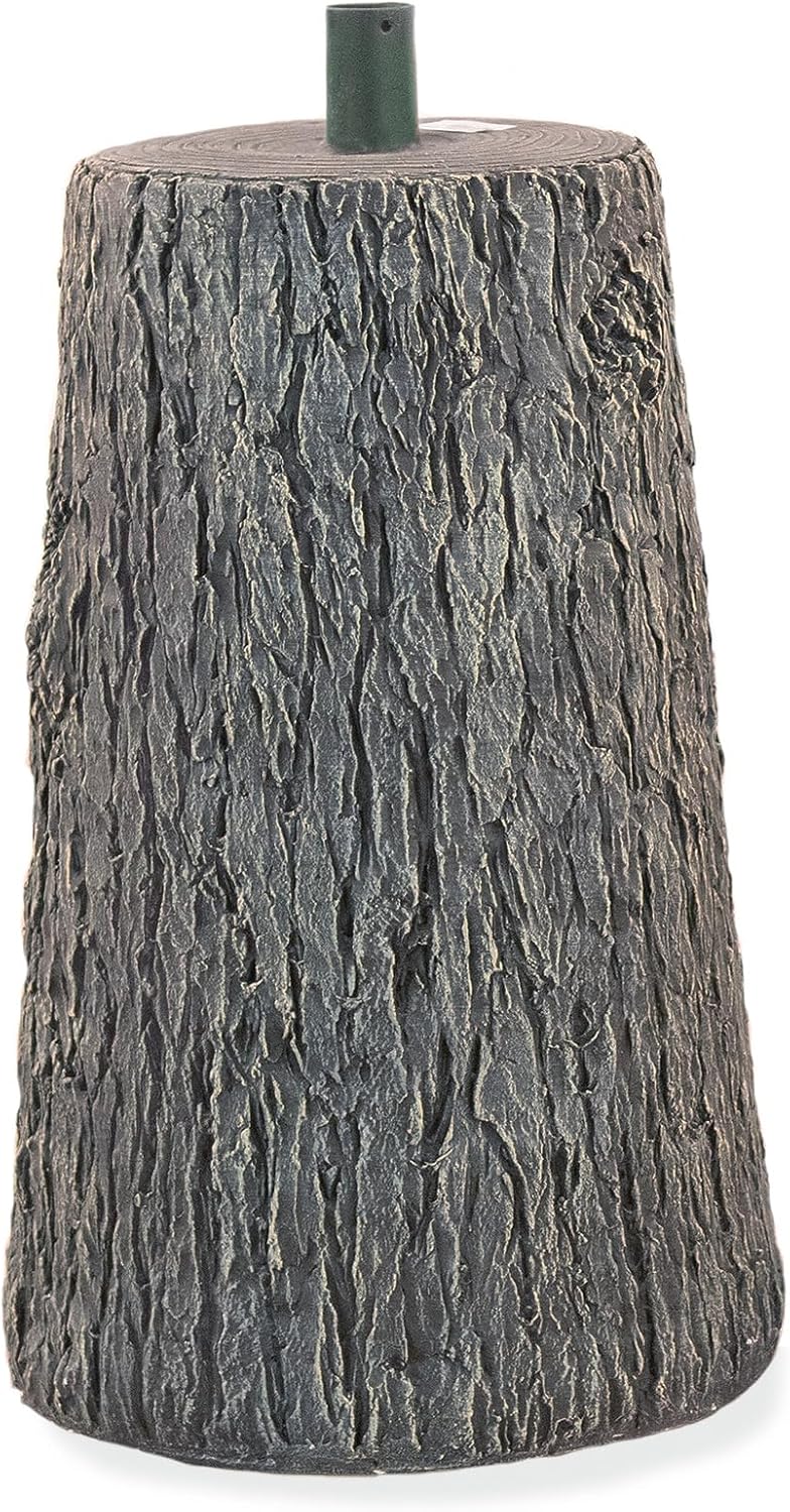 BOP Albero di Natale artificiale Base Tronco Nature effetto Legno Real Touch - Base Rialzata, Ceppo fino a 270 cm - Supporto Decorativo, Vaso Design ultra Realistico, 45 cm