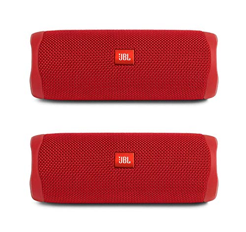 JBL Set di altoparlanti Bluetooth wireless portatili impermeabili   (coppia) rosso, FLIP5REDPR : Elettronica