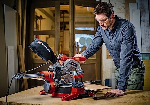 Troncatrice e sega per tagli obliqui con funzione di trazione Einhell TE SM 8 L Dual 216 mm 1800 W : Amazon.it: Fai da te