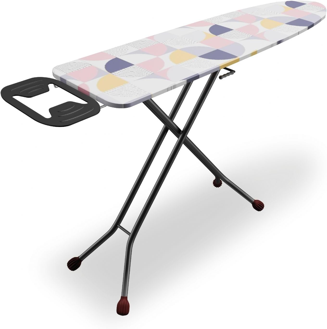 Leonardo Fai Da Te - Ironing Board 33 x 110 cm - Steel Ironing Board with Folding Lever and Iron Rest