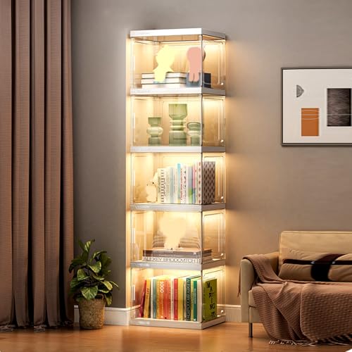 Vetrina in vetro per oggetti da collezione Curio China con ante in vetro acrilico, vetrina acrilica (40 x 32 x 154 cm) : Amazon.it: Casa e cucina