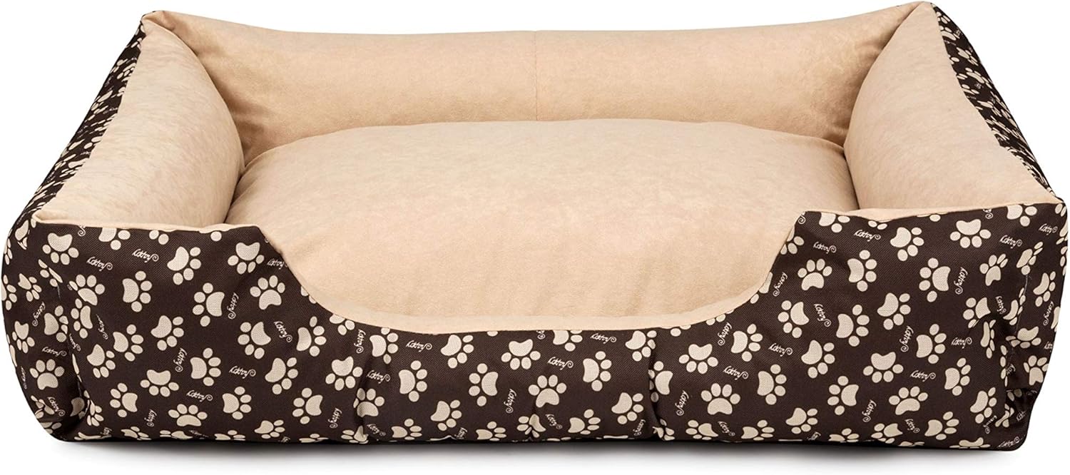BedDog Dog Bed L – Cushion – Sofa – Removable and Washable Cover, Medium-Small Dogs