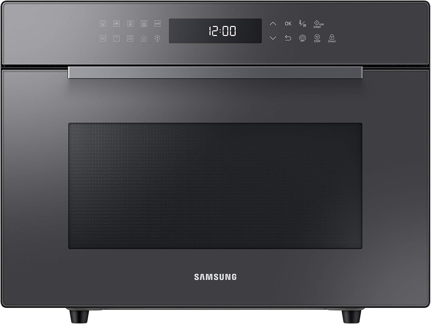 Samsung Forno a Microonde Combinato a libera installazione SmartOven MC28H5015AS/ET, Cottura Ventilata, Microonde + Grill 900 W + 1500 W, 28 L, 52l x 47h x 31p cm, Argento