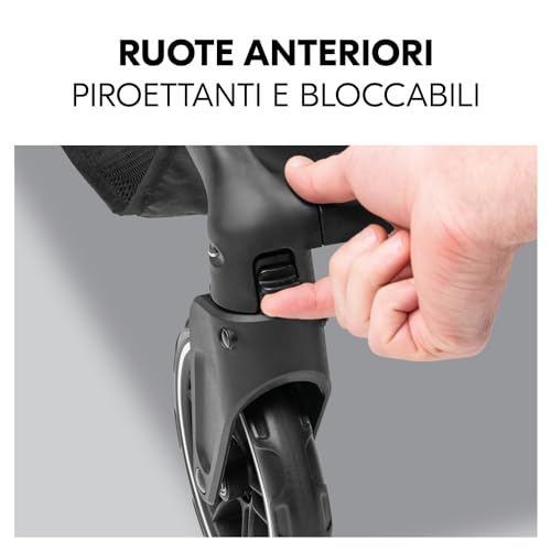 hauck Passeggino Leggero Shop N Care, Passeggino Compatto fino a 22Kg, Reclinabile, da Viaggio con Portabicchieri e Vassoio, Cappotta Parasole (UPF 50 ) e Cesto XL (Fino a 3kg), Verde oliva : Prima infanzia