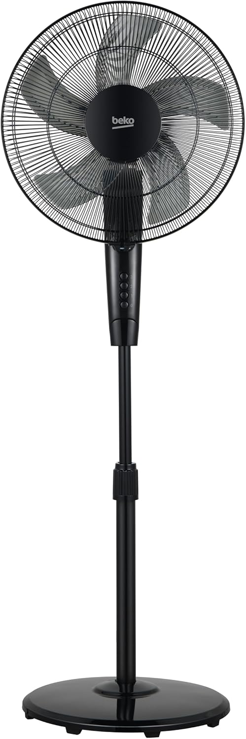 Beko - EFS7000CW - 2 in 1 Standing and Table Fan 30 W, 4 Speed, Adjustable Height and Tilt - White, 35 x 30 x 108 cm