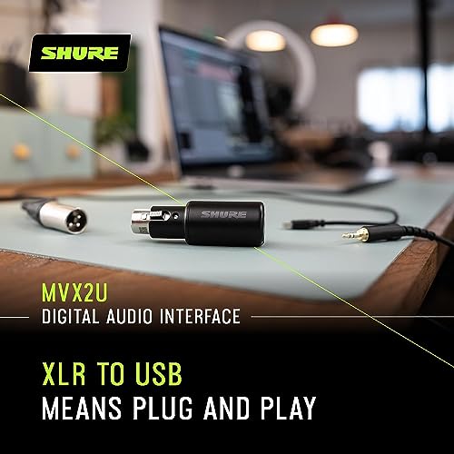 Shure MVX2U XLR to USB Digital Interface with SM57 Dynamic Microphone : Strumenti Musicali