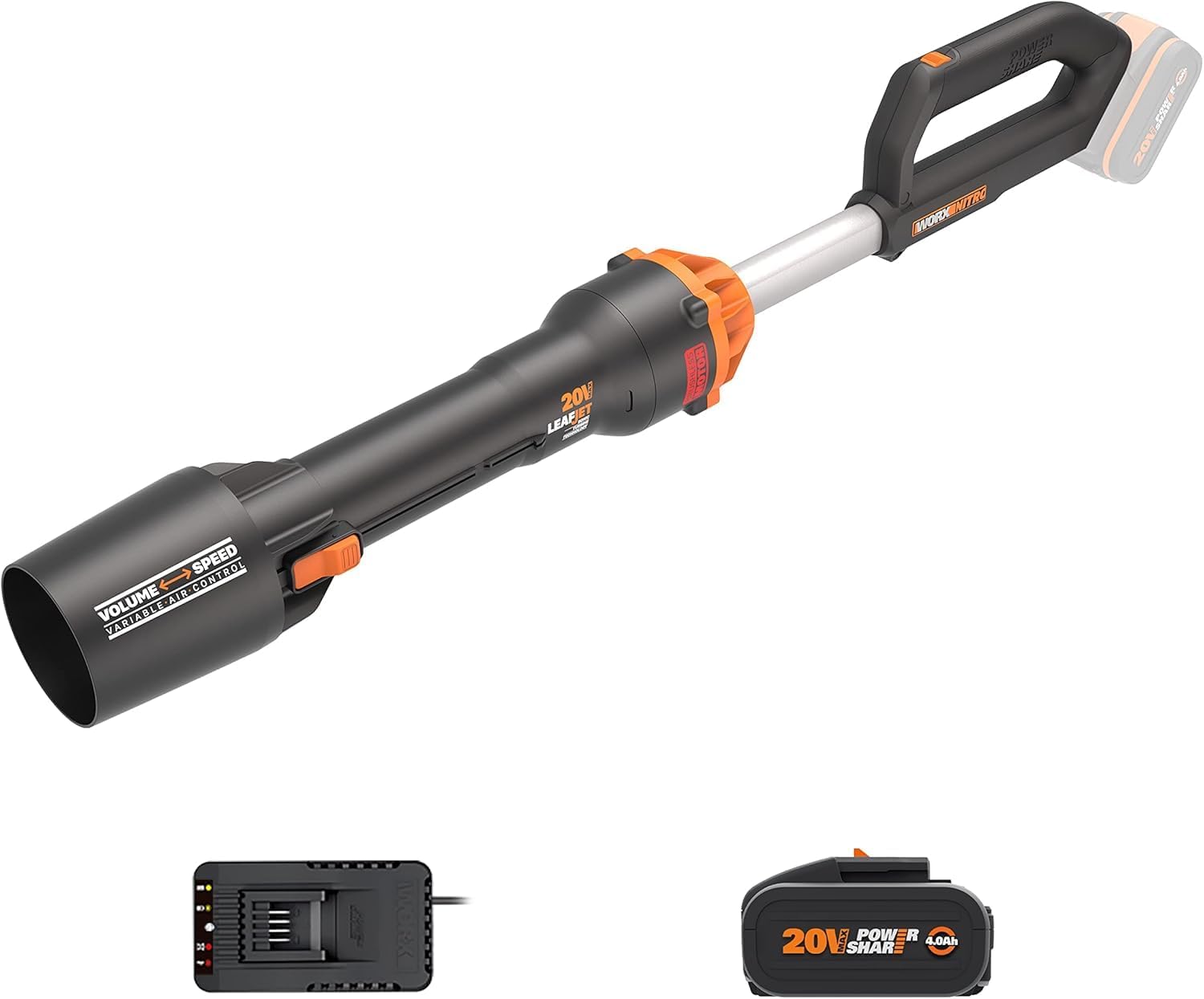 WORX WG543E.9 20 V Brushless Powerful Lightweight and Practical Battery and Charger Not Included