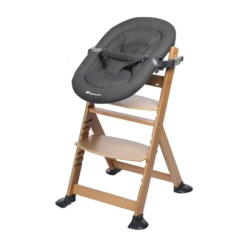 Bebeconfort Timba Seggiolone Evolutivo, Timba Baby, 2 in 1 Sdraietta Neonati Pack   Seggiolone Pappa per Bambini, 6 mesi 10 anni, Legno Naturale   Sdraietta 2 in 1, 0 6 mesi (0 9 kg), Tinted Graphite : Prima infanzia