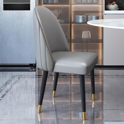 YHKJLYH Sedia da pranzo singola con schienale tridimensionale 3D, seduta imbottita ispessita in pelle artificiale, sedia per trattative, sedia per reception, gamba in metallo ad alto carico, sedia d : Amazon.it: Casa e cucina