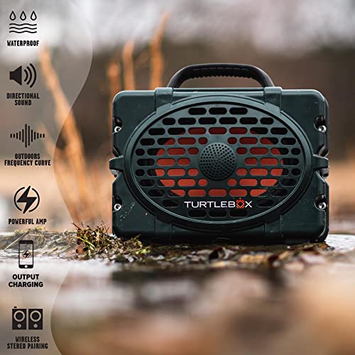 Turtlebox Gen 2: Altoparlante portatile Bluetooth 5.0 per esterni, robusto, IP67, impermeabile, resistente agli urti e alla polvere (suono ricco, suono completo, riproduzione fino a 120 db, coppia 2x : Elettronica
