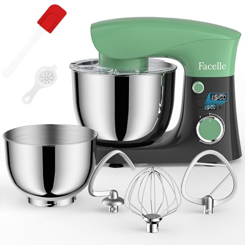 Impastatrice Planetaria Offerta 1500W, Facelle 5,5L & 4,5L Robot da Cucina Multifunzione, 10 P Impastatrice a Spirale Professionale con Gancio per Impastare, Frusta Piatta, Frusta, Bassa Rumorosità : Amazon.it: Casa e cucina
