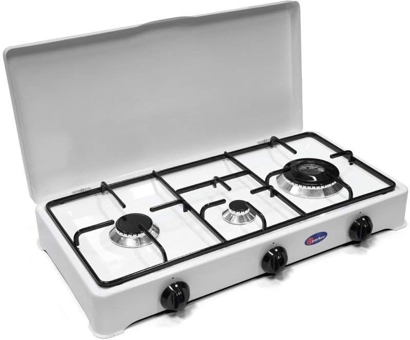 3 Burner Outdoor Methane Parker Table Stove - Double Crown 3.5 KW 5328GPM/C