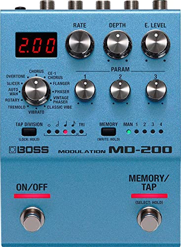 BOSS MD 200 Modulation Guitar Pedal, qualità del suono imbattibile con conversione AD/DA a 32 bit, elaborazione a 32 bit in virgola mobile : Amazon.it: Strumenti Musicali