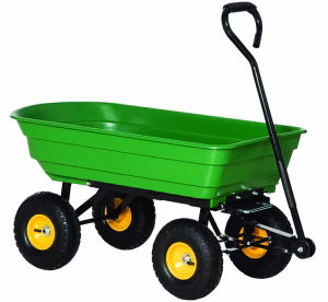 Carrello da Giardino CRUK con Vasca in Plastica – Robusto e Multiuso