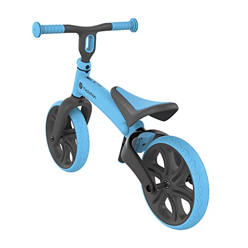Yvolution 5024450, 5024450 Bici Senza Pedali Junior, Blu, Manubrio e Sedile Regolabili in più Posizioni, Ruote antiforatura da 9 Pollici, Bicicletta Flessibile per Bambini dai 18 Mesi : Giochi e giocattoli