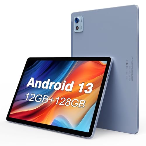 FancyFish Tablet Android 13 da 10,1 pollici, 1920 × 1200 FHD, Octa Core 2,0 GHz CPU, 12 (6   6) GB RAM   128 GB ROM (TF espandere 1TB), 5G WLAN, Bluetooth 5.0, 6000 mAh : Informatica
