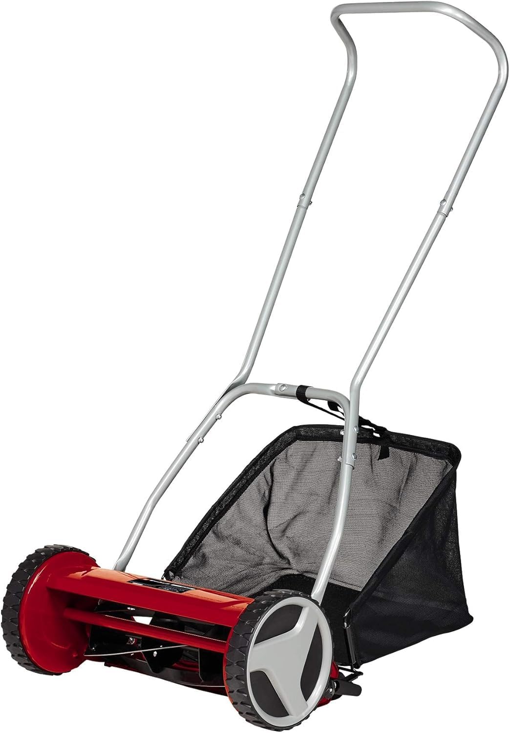 Einhell GC-HM 400 Push Lawn Mower (Cutting Width 40 cm, Cutting Height Adjustment on 4-Levels of 13-37 mm, 27 Litre Collection, 5 Spiral Rollers, Recommended for Lawns up to 250 m2)