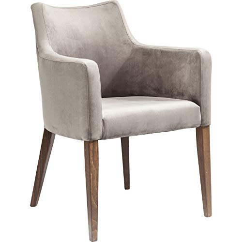 Kare Design sedia imbottita con braccioli Mode Velvet Grau, altezza di seduta 49cm, stile classico elegante, : Amazon.it: Casa e cucina