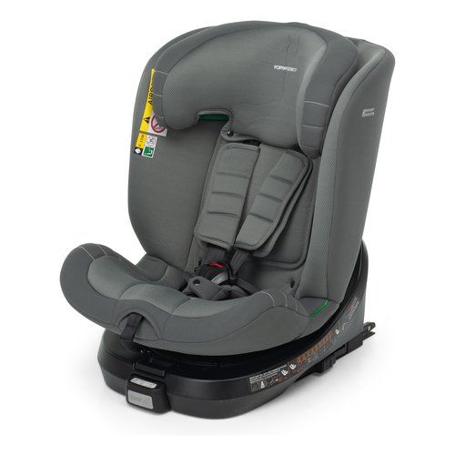 Foppapedretti iTurn Seggiolino Auto Girevole 360° e Reclinabile – Gruppo 0+/1 con Isofix, Reclinabile, Rotazione Facile, Comfort e Sicurezza,