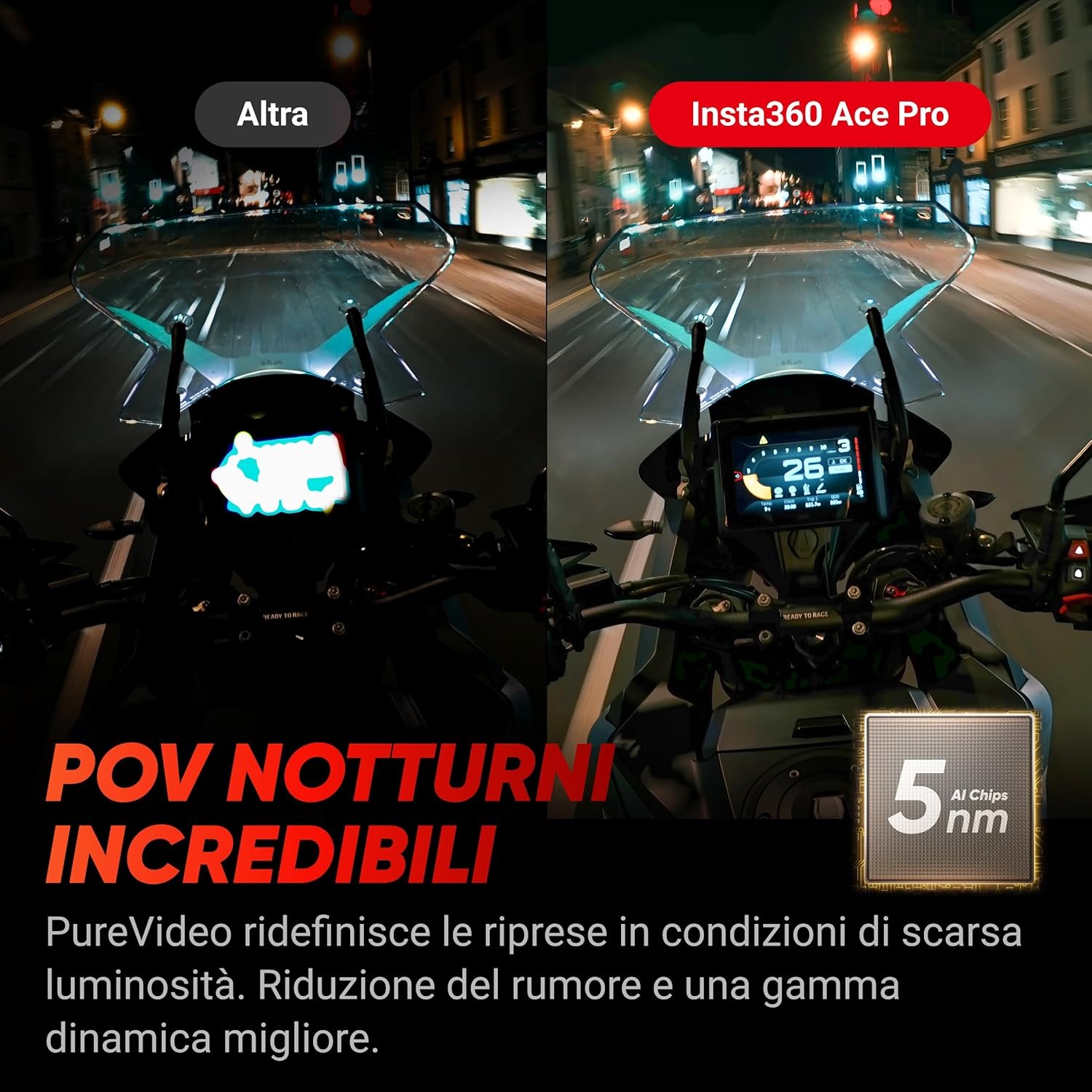Insta360 Ace Pro - Action cam impermeabile Co-disegnata con Leica, sensore da 1/1.3