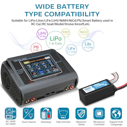 HTRC T240 Duo Balance caricatore scaricatore
