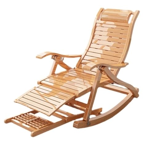 Generico Sedia a Dondolo Pieghevole, Sedia a Sdraio in bambù, Sedia reclinabile, Sedia a Dondolo Pieghevole per Adulti, sedie da Giardino, mobili da Giardino per Esterni, sedie da Soggiorno con poggi : Amazon.it: Giardino e giardinaggio