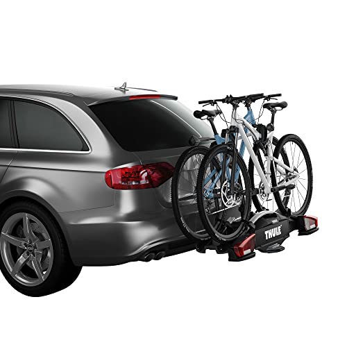 Thule Velocompact 13 pin Piattaforma Gancio Traino Portabici Black/Aluminium, 2 bikes : Auto e Moto