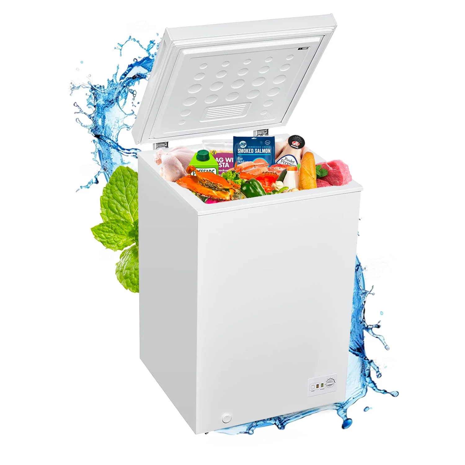 Congelatore a Pozzetto 100 Litri con Rotelle – Mobile e Pratico per la Conservazione Alimentare