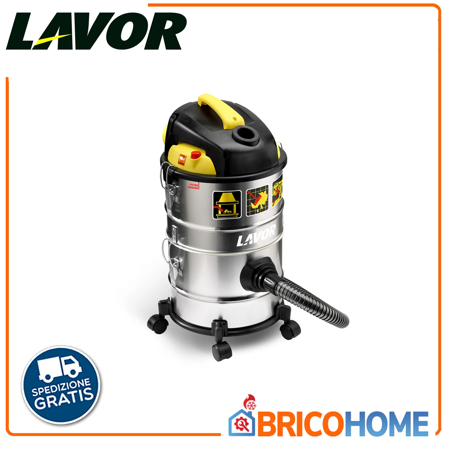 Aspirapolvere - Aspiracenere - Aspiraliquidi LAVOR Ashley Kombo 1200W (4 in 1)