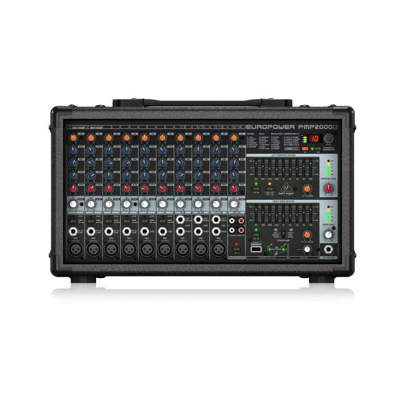 Mixer amplificato Behringer PMP2000D a 14 canali e 2000 W