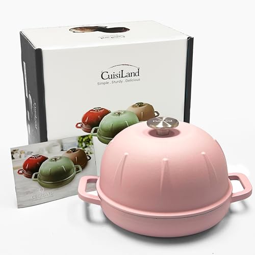 Cuisiland Forno per pane in ghisa smaltata, 2 quarti, diam. 10