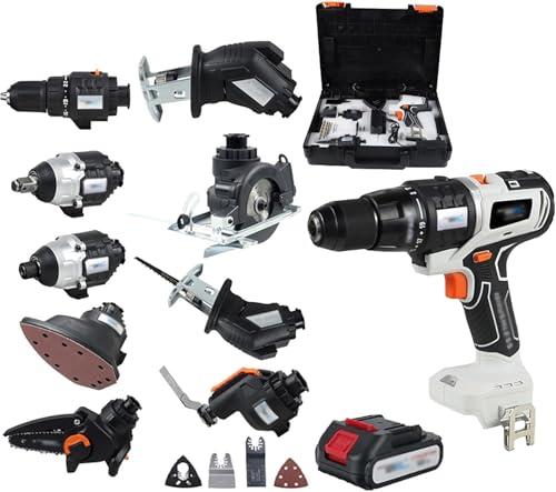 Set Utensili Elettrici Per La Lavorazione Del Legno Senza Fili 10 In 1, Kit Combinato Utensili Elettrici Senza Spazzole, Batteria 4,0 Ah, Kit Combinato Set Trapani Per Progetti Fai Te Versatili : Amazon.it: Fai da te