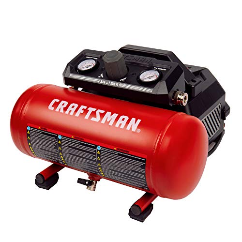 Craftsman CMXECXA0200141A   Compressore d'aria portatile, 1,5 litri da 3/4 HP da 1,5 litri a 90 psi, serbatoio d'aria senza olio, strumento elettrico : Amazon.it: Fai da te