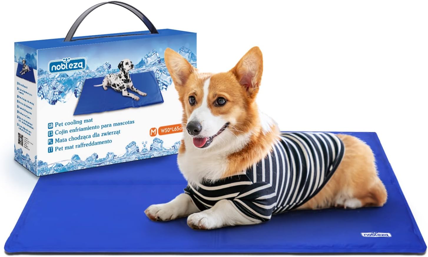 Nobleza - Tappetino Refrigerante in Gel per Cani, Gatti e Animali Domestici, Non tossico. 90 * 50cm