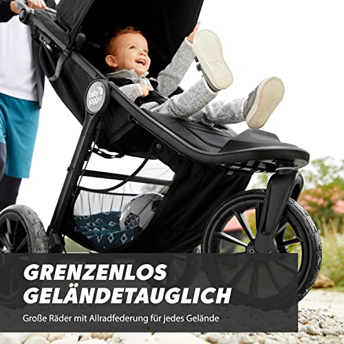 Baby Jogger City Elite 2 Passeggino combinato per ogni terreno, pieghevole e portatile, grigio pietra (grigio) : Prima infanzia